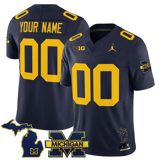 Michigan Wolverines 2026 Vapor Limited Custom Jersey - All Stitched