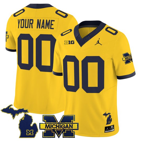 Michigan Wolverines 2026 Vapor Limited Custom Jersey - All Stitched