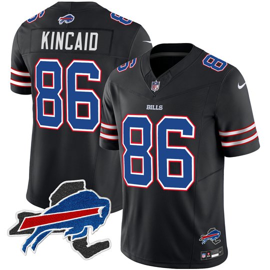 Men's Bills New York Patch Vapor Limited Jersey - All Stitched