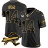 Men's Bills New York Patch Gold Vapor Limited Jersey - All Stitched