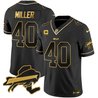 Men's Bills New York Patch Gold Vapor Limited Jersey - All Stitched