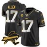 Men's Bills New York Patch Gold Vapor Limited Jersey - All Stitched