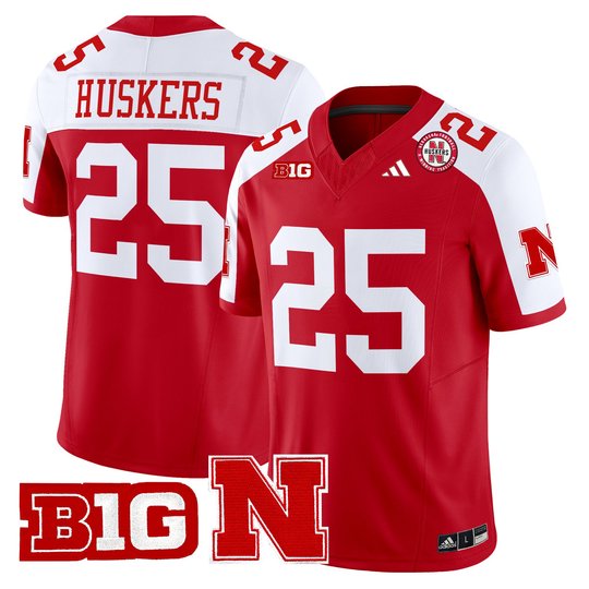 Men's Nebraska Cornhuskers 2025 Vapor Limited Jersey - All Stitched