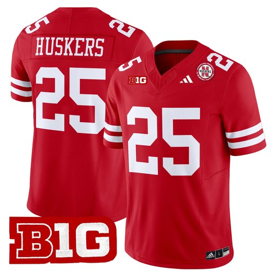 Men's Nebraska Cornhuskers 2025 Vapor Limited Jersey - All Stitched