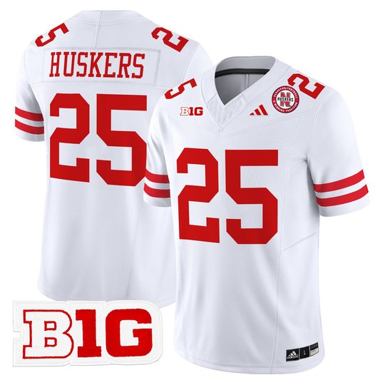 Men's Nebraska Cornhuskers 2025 Vapor Limited Jersey - All Stitched