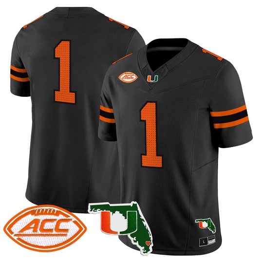 Men's Miami Hurricanes 2026 Florida Patch Vapor Limited Jersey - All Stitched