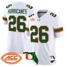 Men's Miami Hurricanes 2026 Florida Patch Vapor Limited Jersey - All Stitched