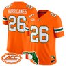 Men's Miami Hurricanes 2026 Florida Patch Vapor Limited Jersey - All Stitched