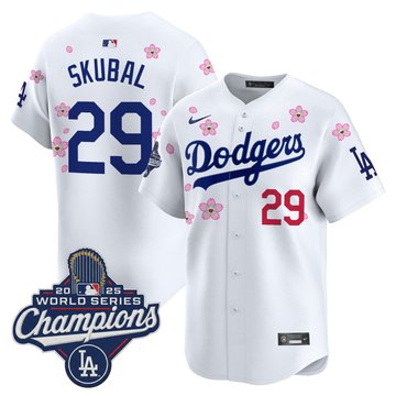 Men's Dodgers 2025 World Series Champions x Tokyo Series Vapor Premier Limited Jersey - Stitched