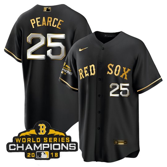 Men Boston Red Sox World Series Champion 2018 Gold Jersey - All Stitched