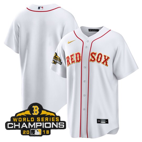 Men Boston Red Sox World Series Champion 2018 Gold Jersey - All Stitched