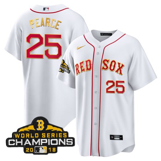 Men Boston Red Sox World Series Champion 2018 Gold Jersey - All Stitched
