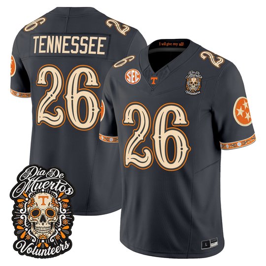 Men's Tennessee Volunteers Día de los Muertos Vapor Limited Jersey - All Stitched