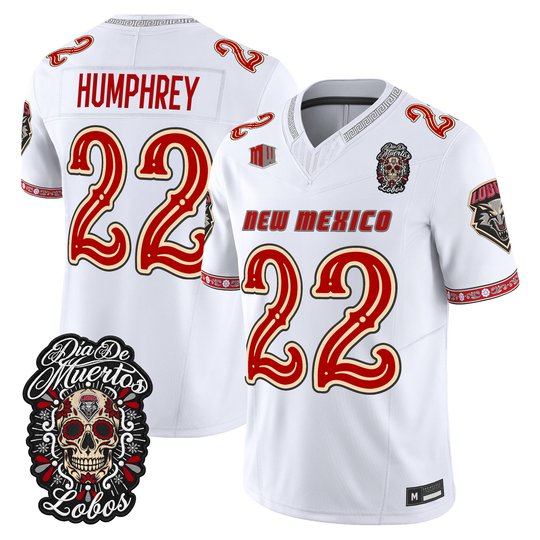 Men's New Mexico Lobos Día de los Muertos Vapor Limited Jersey - All Stitched