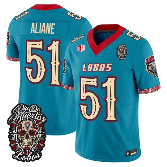Men's New Mexico Lobos Día de los Muertos Vapor Limited Jersey - All Stitched