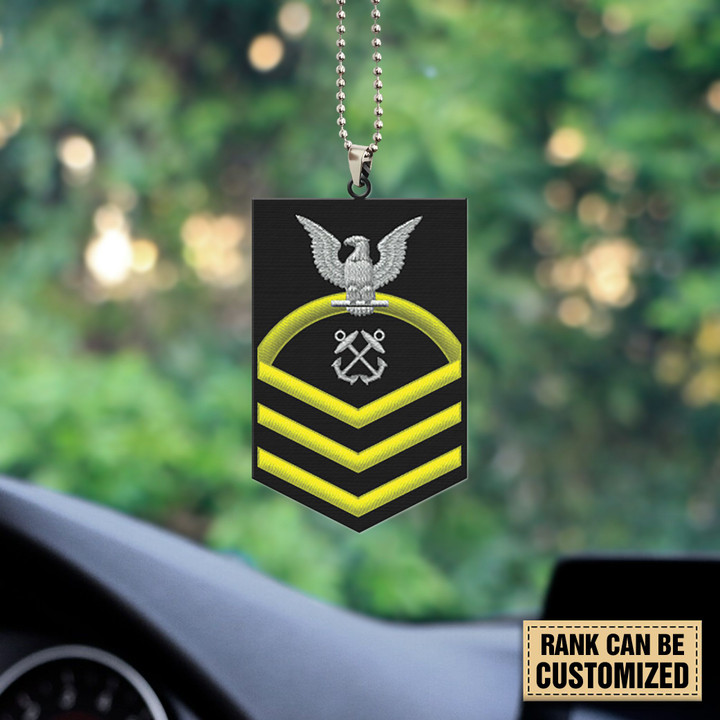 Navy Veteran Personalized Car Ornament