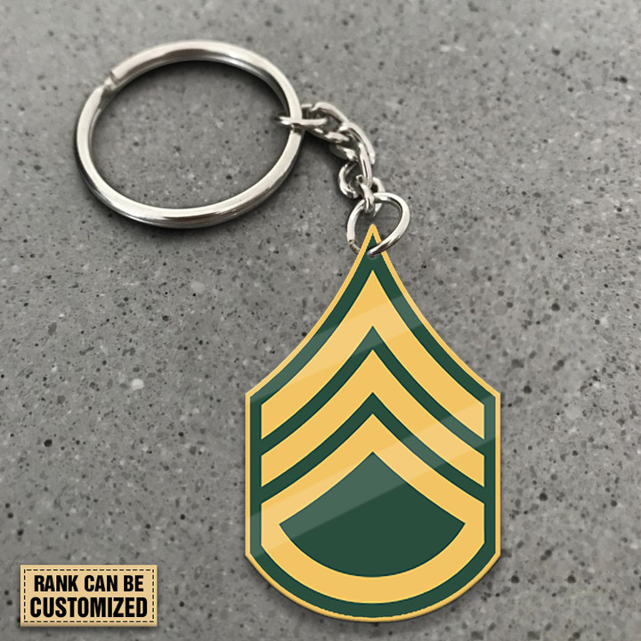 Army Veteran Personalized Keychain
