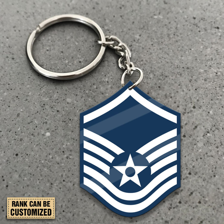 Air Force Veteran Personalized Keychain
