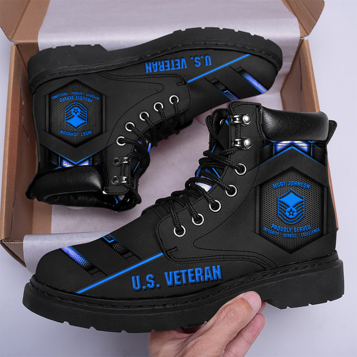 AF Veteran - Personalized Classic Boots - Men