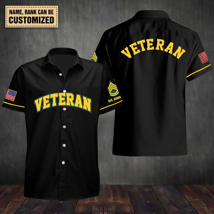 Army Veteran - Personalized Hawaii Shirt
