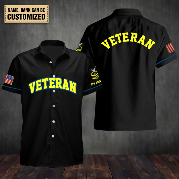 USN Veteran - Personalized Hawaii Shirt