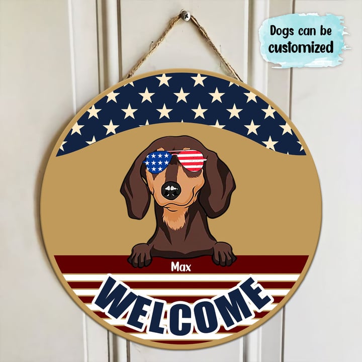 Welcome - Personalized Wooden Sign