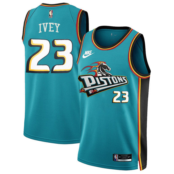 Detroit Pistons Classic Edition Teal Jersey 2022/23 - Stitched