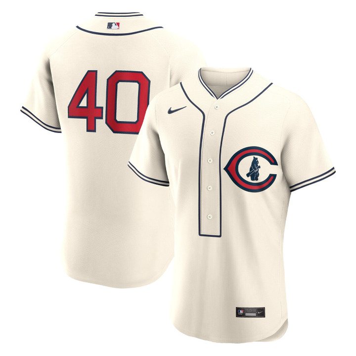 Chicago Cubs 2022 Field of Dreams Player Cream Jersey - All Stitched