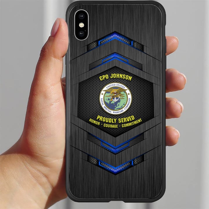 Navy Veteran Division - Personalized Phone Case