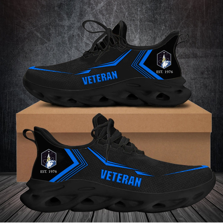 Space Force Veteran Custom Clunky Sneakers Division And Unit Personalized Gift