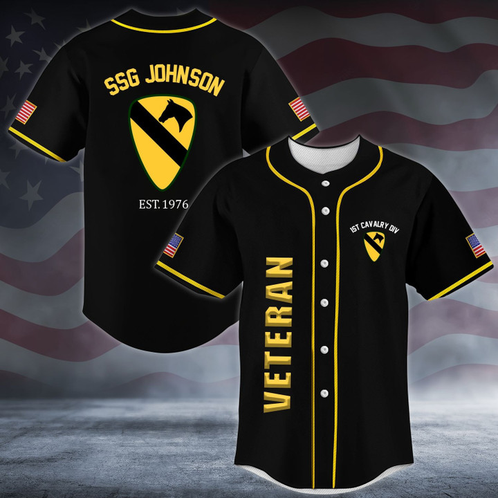 Division Of Veteran - Personalized Baseball Jersey 02