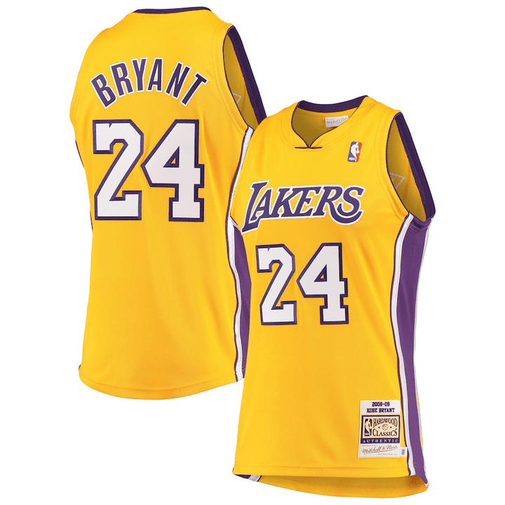 Kobe Bryant Los Angeles Lakers Mitchell And Ness Hardwood Classics 2008-09 Jersey - All Stitched