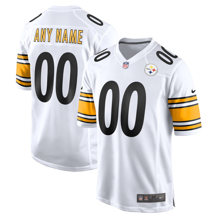 Steelers Game White and Game Back Custom Name and Number - All Stitched