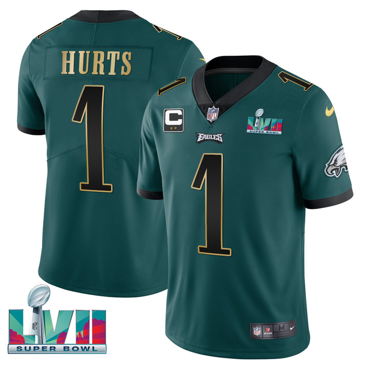 Youth's Eagles Super Bowl Patch Vapor Jersey - All Stitched