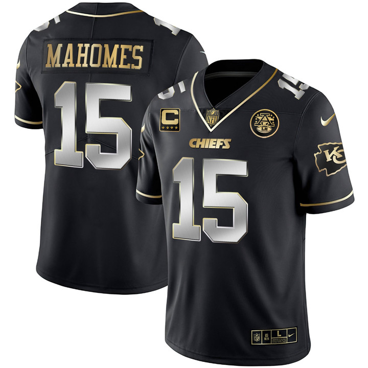 Men's Chiefs White Gold & Black Gold - All Stitched