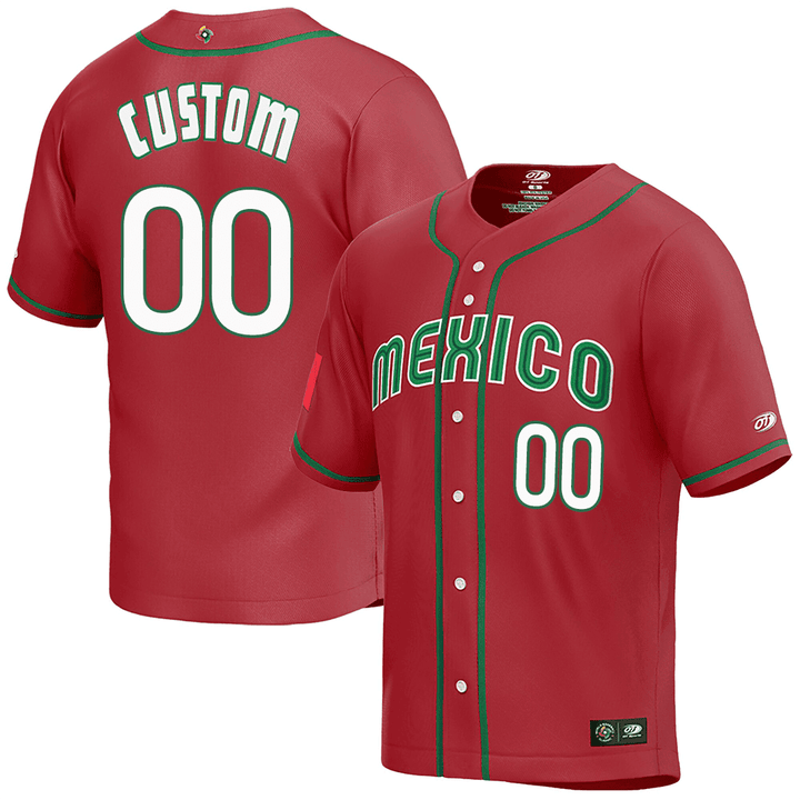 Mexico Baseball 2023 World Baseball Classic Custom Jersey - All Stitched