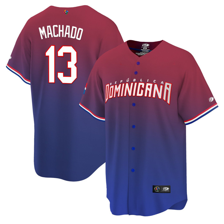 Men’s Dominican Republic 2023 World Baseball Cool Base Jersey - All Stitched