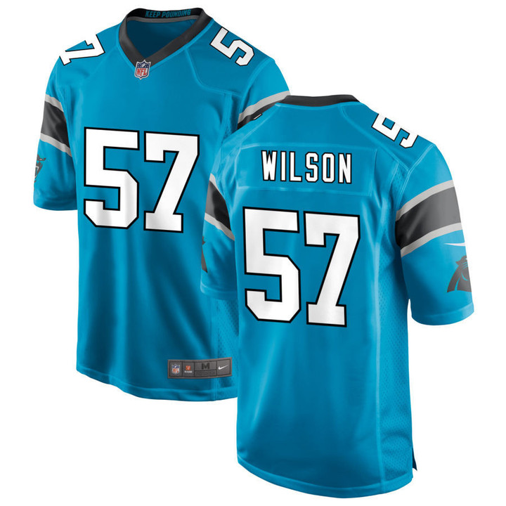 Damien Wilson Carolina Panthers Blue Jersey - All Stitched