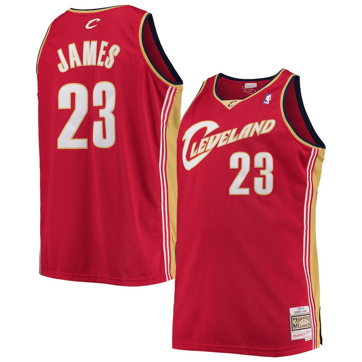 LeBron James Cleveland Cavaliers Wine Jersey - All Stitched