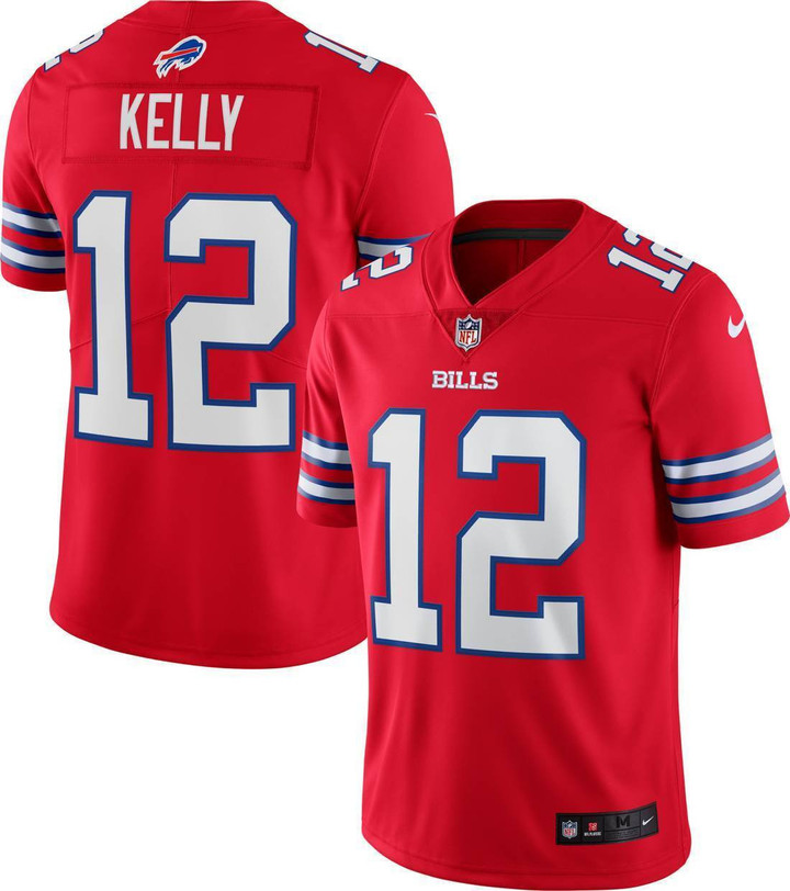 Jim Kelly Buffalo Bills Red Jersey - All Stitched
