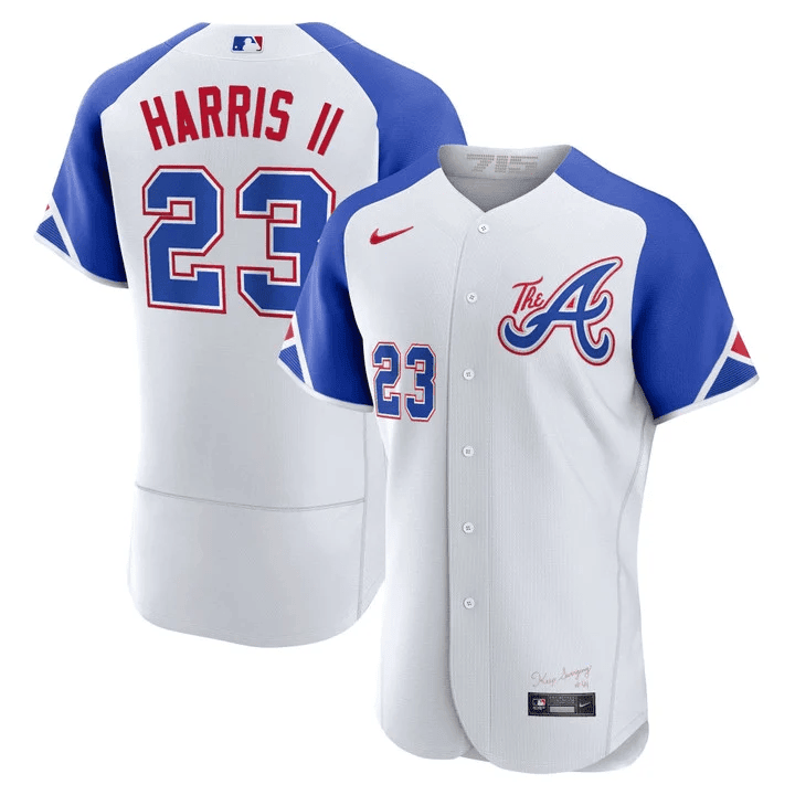 Atlanta Braves Michael Harris II 2023 City Connect Jersey - All Stitched