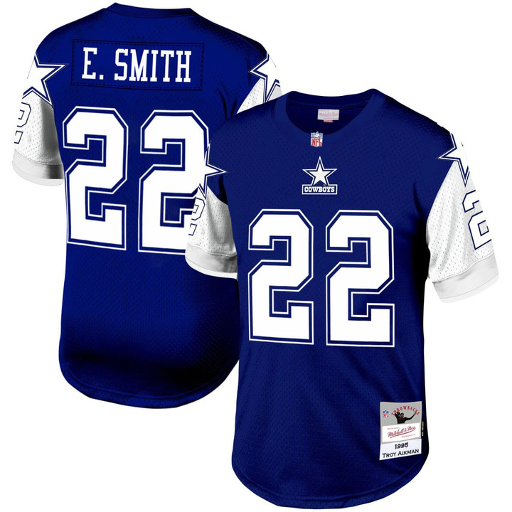 Emmitt Smith Dallas Cowboys Navy 1995 Legacy Jersey - All Stitched