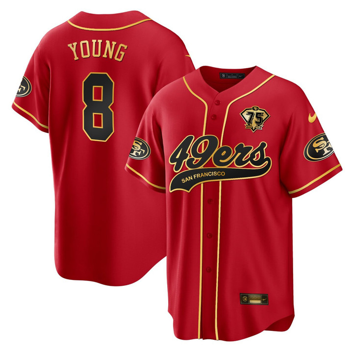 Steve Young San Francisco 49ers Baseball Jersey - All Stitched
