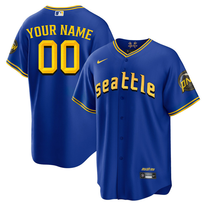 Seattle Mariners 2023 City Connect Fan Made Edition Custom Jersey - All Stitched