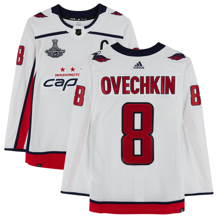 Washington Capitals 2018 Stanley Cup Final White Jersey - All Stitched