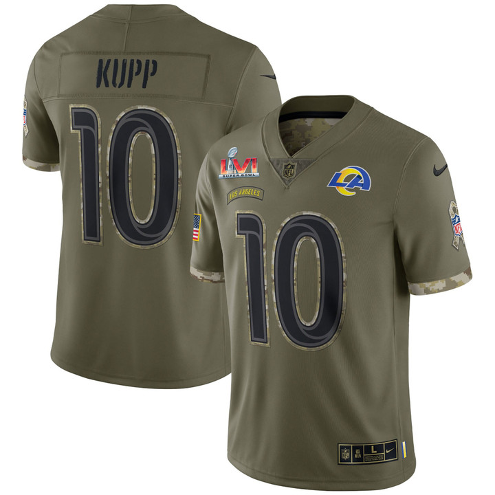 Cooper Kupp Los Angeles Rams Super Bowl Patch Salute To Service Jersey - All Stitched
