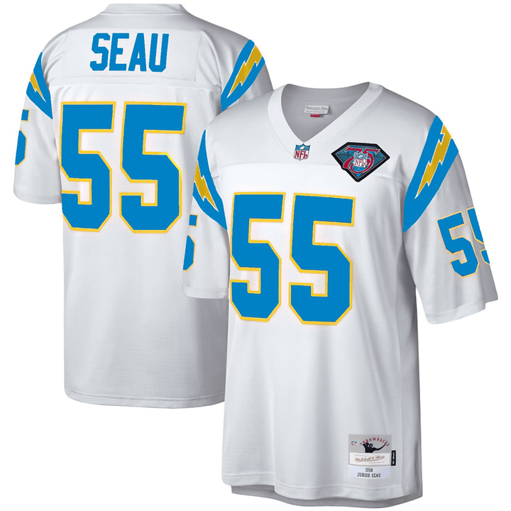Junior Seau San Diego Chargers Navy Jersey - All Stitched