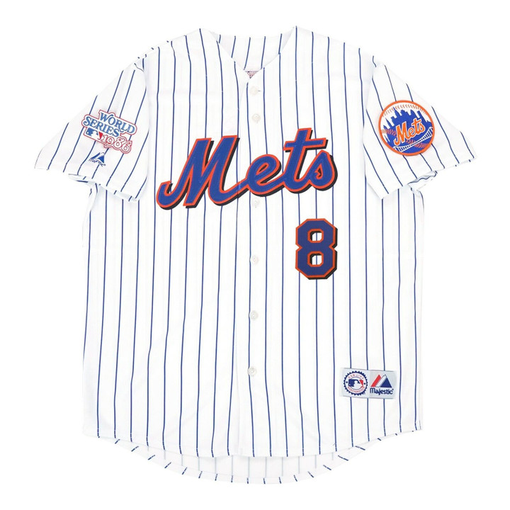 Gary Carter New York Mets 1986 World Series White Jersey - All Stitched