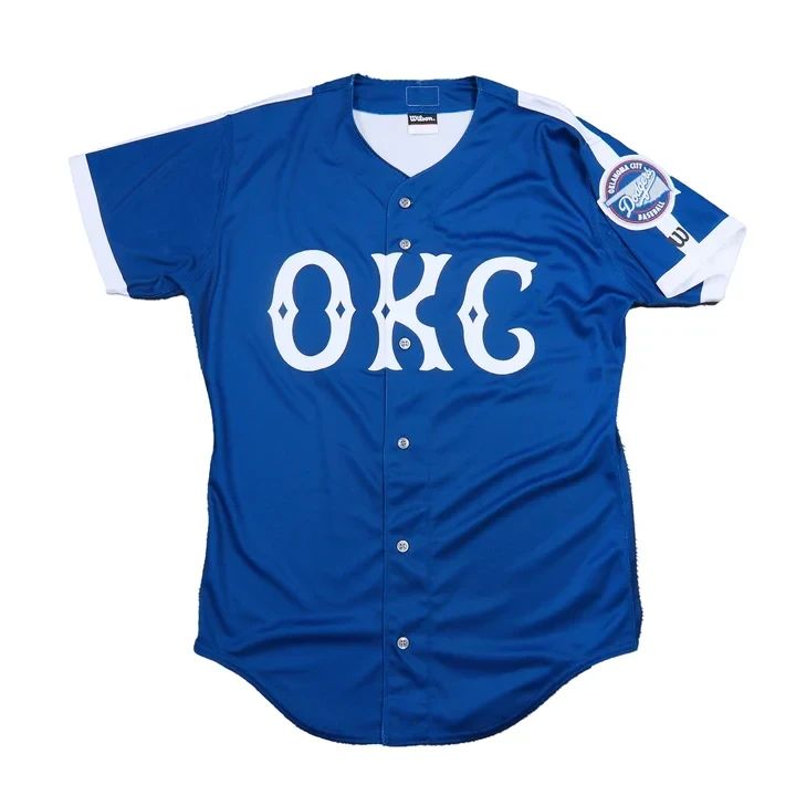 Oklahoma City Dodgers OKC Blue Custom Jersey - All Stitched