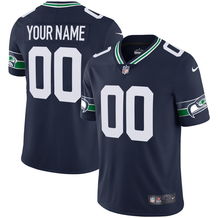 Seahawks Throwback & Gold Custom Jersey V2 - All Stitched